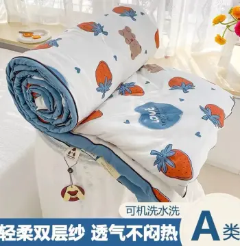 爆款母婴级A类双层纱夏凉被批发亲肤大豆纤维夏被空调被礼品被子