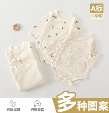 新生儿包屁衣纯棉A类婴儿连体衣双层护肚0-1岁宝宝三角哈衣爬爬服