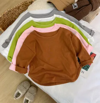 儿童长袖t恤纯棉秋季新款女童打底衫宝宝打底衣男童上衣童装批发