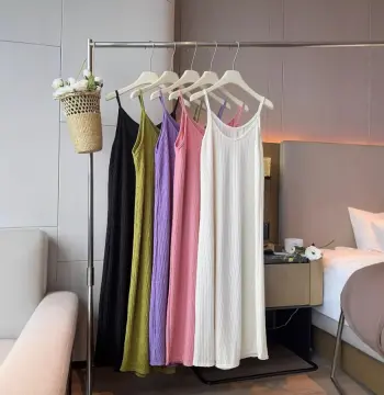 2026夏季小个子宽松褶皱吊带裙高级连衣裙气质简约百搭褶皱千叶裙