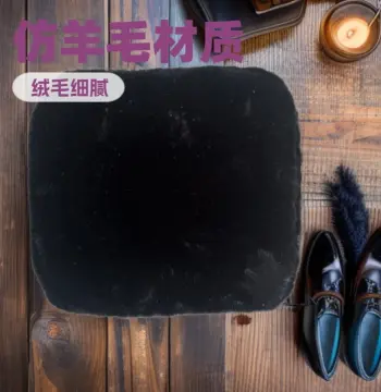 仿羊毛绒擦鞋手套多功能抛光去尘鞋用鞋类护理打蜡去灰清洁