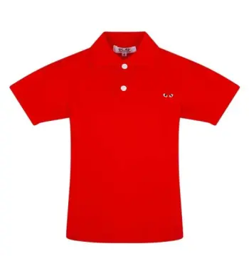 COMME DES GARÇONS PLAY KIDS/COMME DES GARÇONS PLAY KIDS 男童T恤 刺绣 时尚 红色 3985