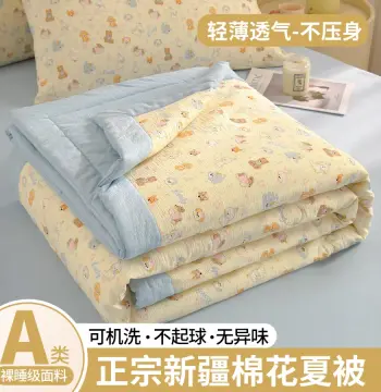 a类全棉新疆棉花被ins小清新卡通裸睡纯棉空调薄被子学生宿舍被芯