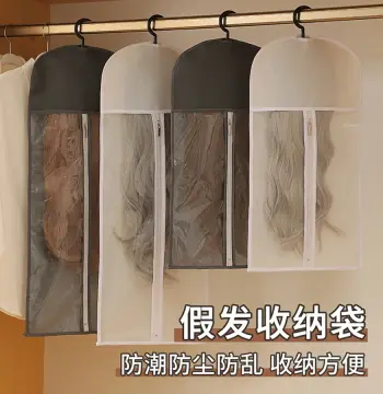 假发收纳防尘罩外出旅行漫展COS发展示包防尘防潮可视收纳袋