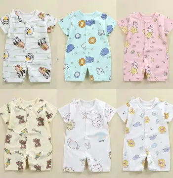 2025年婴儿衣服连体衣0-1岁棉提花爬服简约洋气哈衣薄款a类批发
