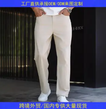 跨境欧美商务休闲裤子男士春夏季新款美式牛仔式通勤直筒裤子3887