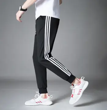 春秋男士运动裤青少年韩版休闲长裤加大码小脚裤百搭多口袋束脚