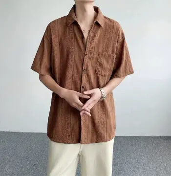 2025夏季新款镂空短袖衬衫男女薄款凉感垂感休闲宽松开衫衬衣半袖
