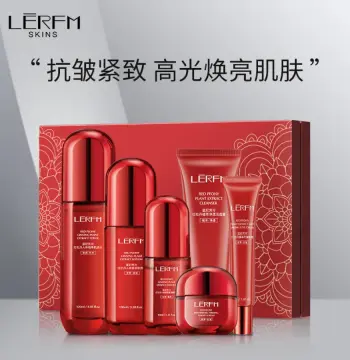 蓝尼芳可正品红牡丹套装紧致抗皱补水保湿抗氧提亮水润护肤品套盒