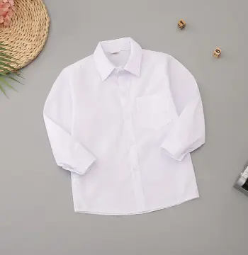 儿童白衬衫男童白衬衫女童白衬衫学生校服白衬衣吸汗不起皱