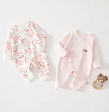新生婴儿儿蝴蝶衣服春秋四季纯棉无骨和尚服0-3月6初生女宝宝哈衣