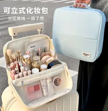 可立式化妆包大容量便携式挂行李箱外出旅行手提防水分区收纳包女