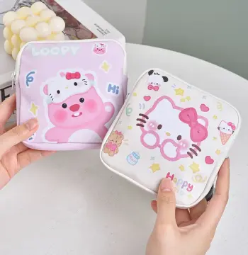 卡通卫生巾姨妈巾收纳包月事小包小巧便携可爱少女PU包油画KT