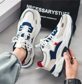 冬季男鞋2026新款网面透气潮流百搭运动休闲跑步增高网红老爹潮鞋